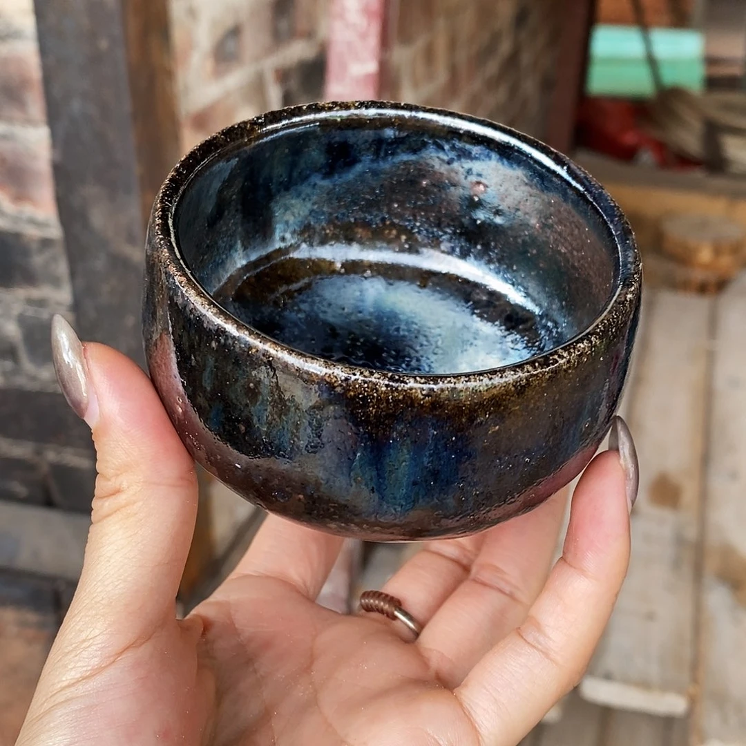 杯M**k云南建水紫陶柴烧杯子