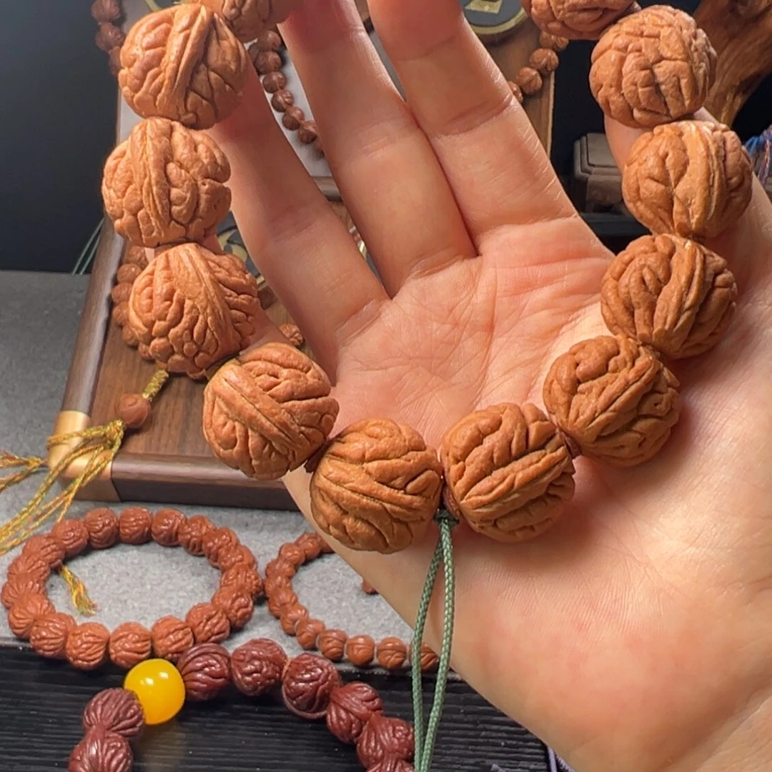 桃核手串22霸王龙元宝