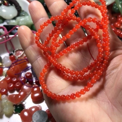 未镶嵌手链南红玛瑙多圈手链