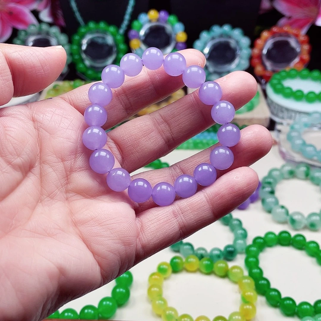 翡翠未镶嵌颈饰卡10翡翠珠链男女款12