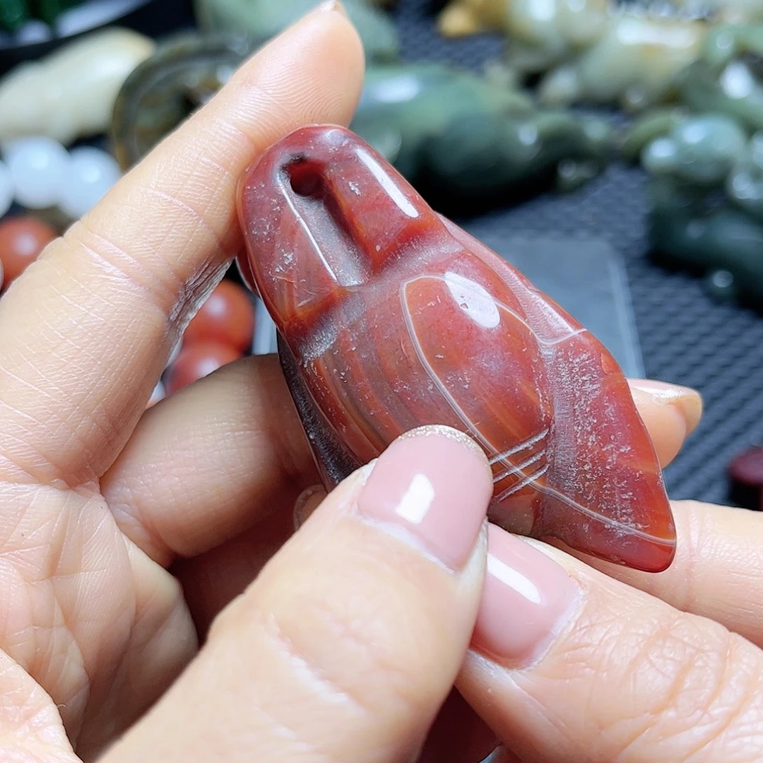 白玉菩提吊坠摆件