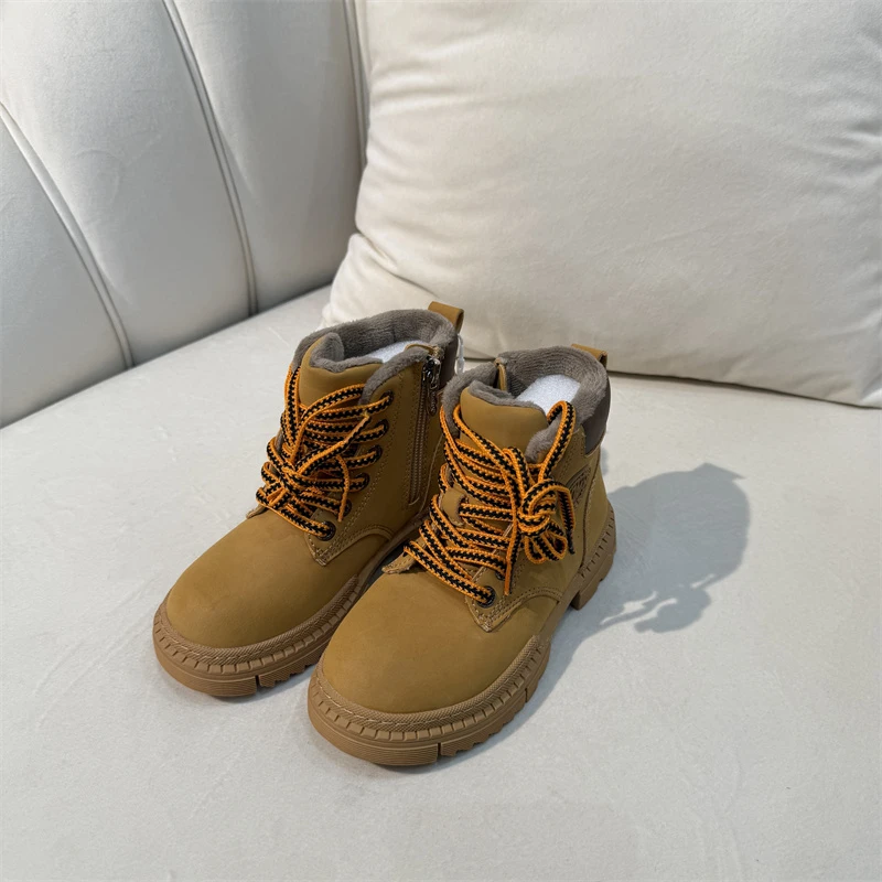 212儿童时尚休闲加绒马丁靴-244Q24