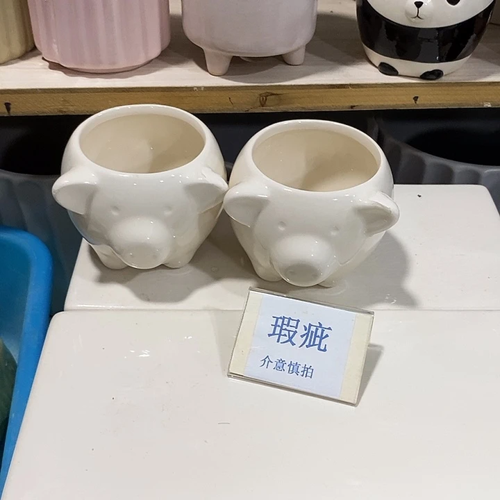 紫砂花盆多肉绿植盆瑕疵有孔