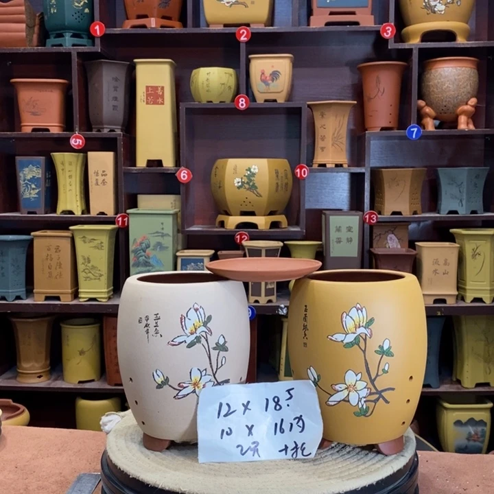 紫砂花盆紫砂花盆