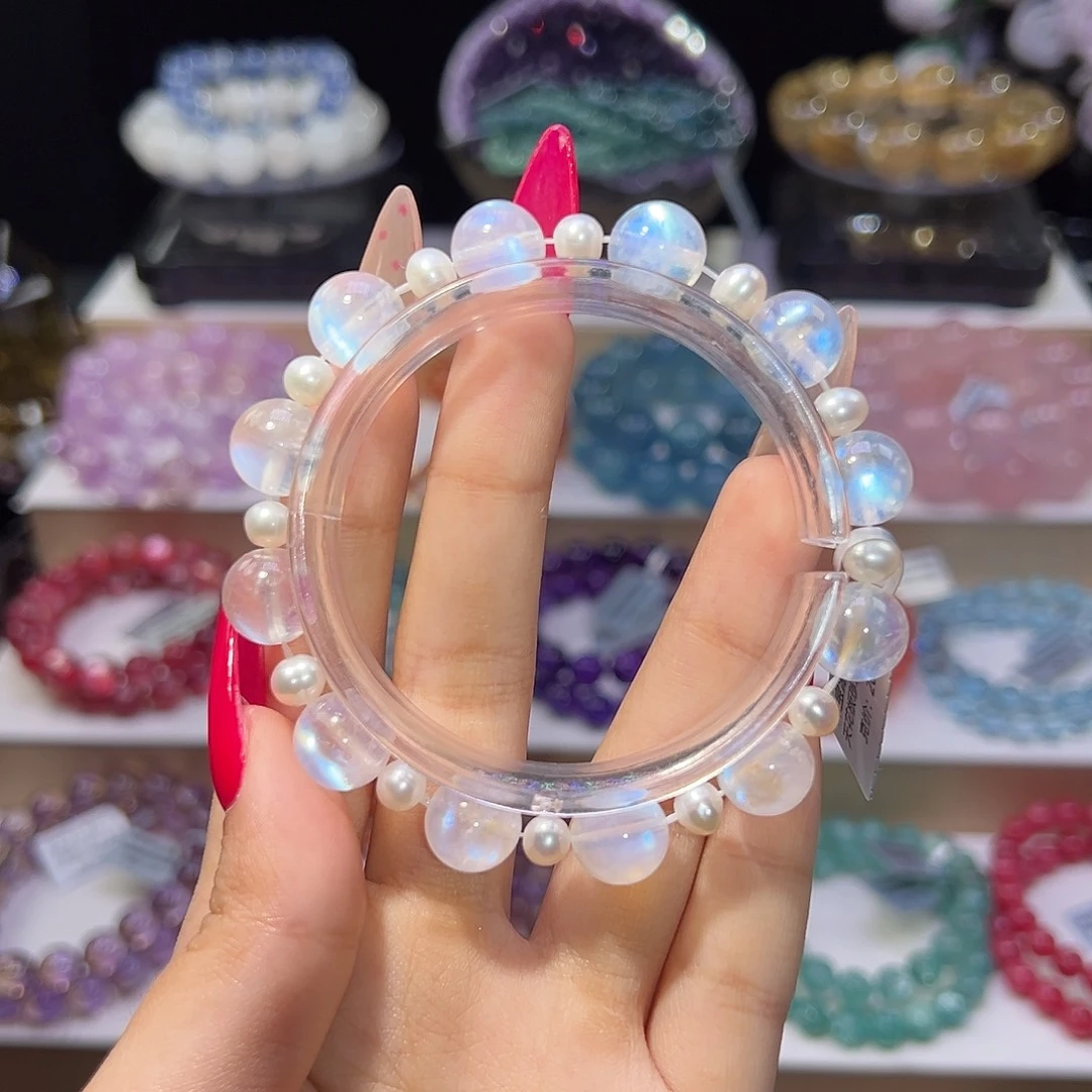 手串未镶嵌长石天花板蓝月光10.7mm