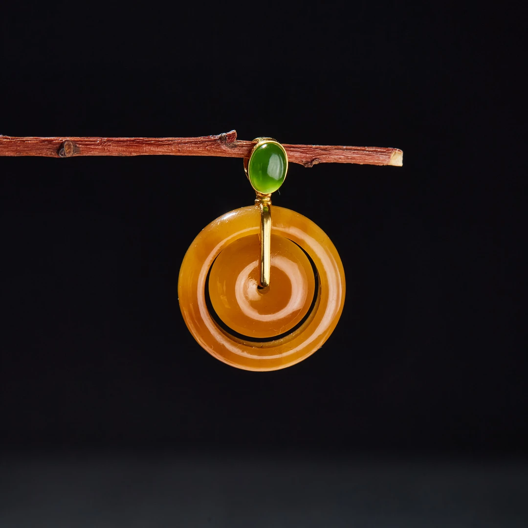 【云上雅岚】云来去丨C71529-18K糖料吊坠-22.5mm-多样性发一件