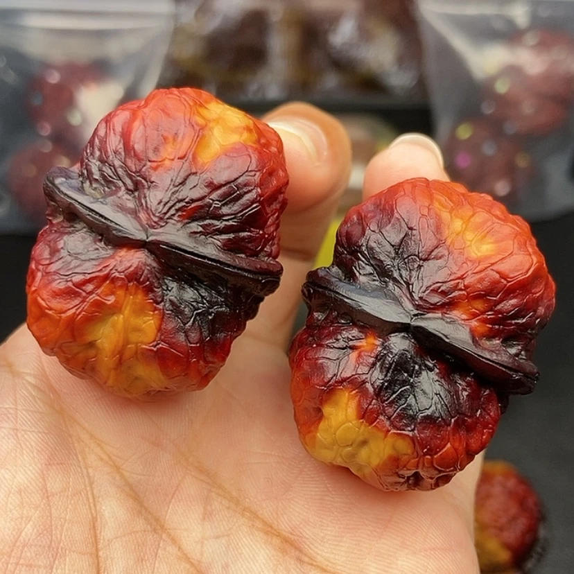 【闪购商品】把件文玩核桃40尺方尊金蟾