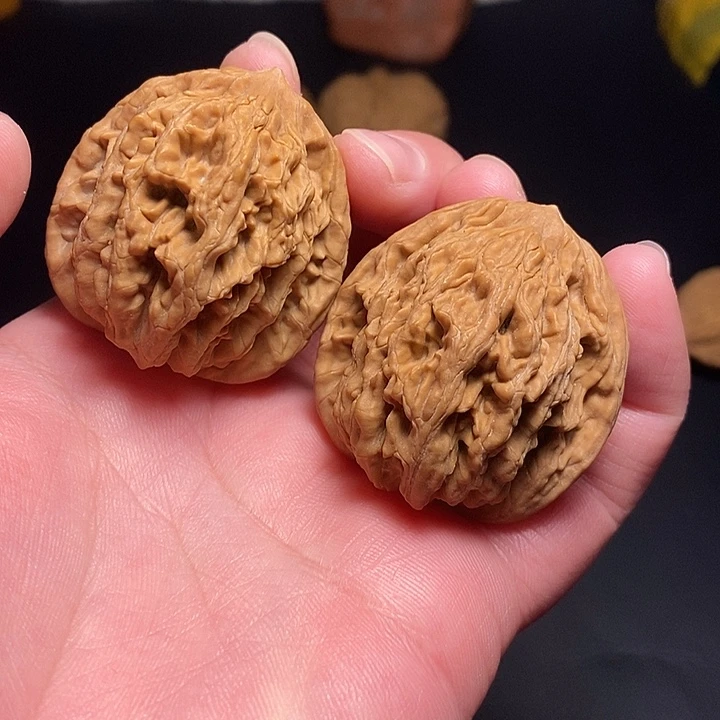 吊坠文玩核桃38麦穗虎头全品精品