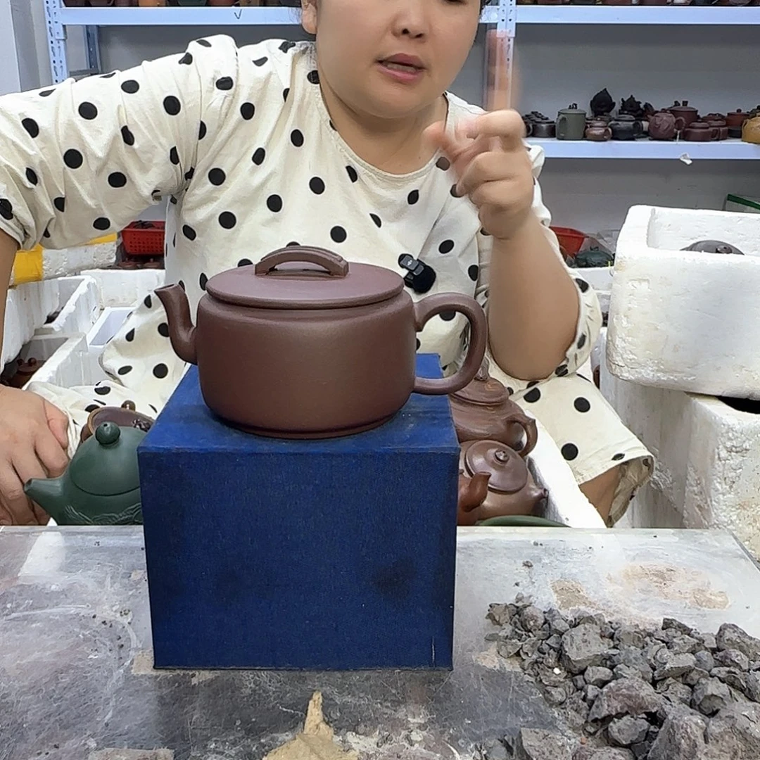 茶壶紫砂宜兴紫砂壶瑕疵处理
