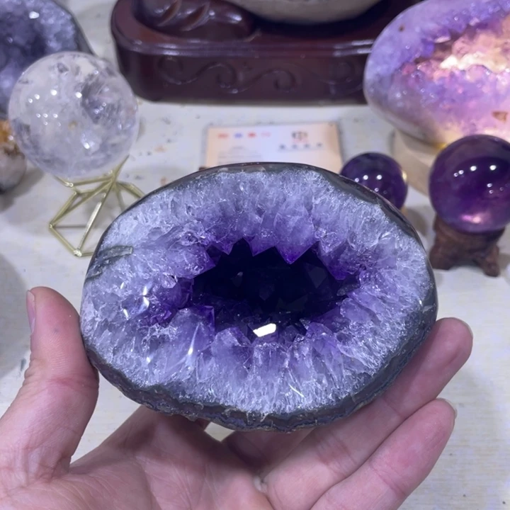 紫晶钱袋子未镶嵌