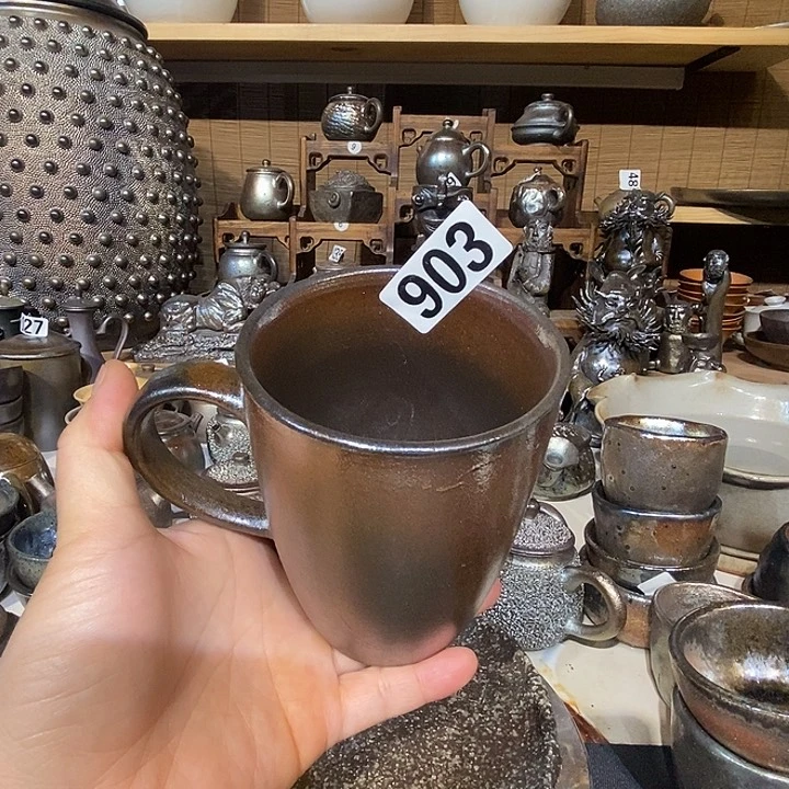 高温柴烧陶泥马克杯