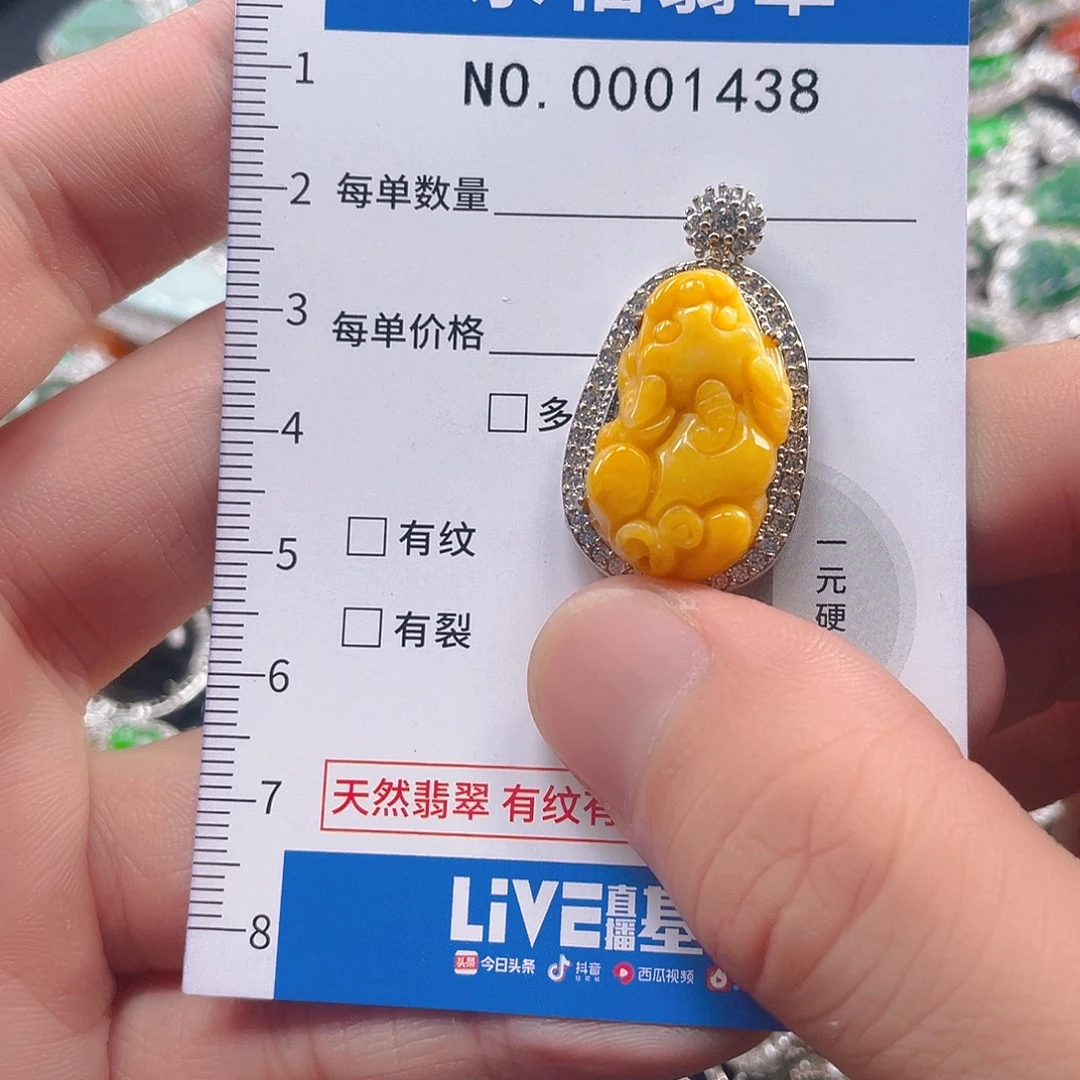 翡翠未镶嵌吊坠(不含链)