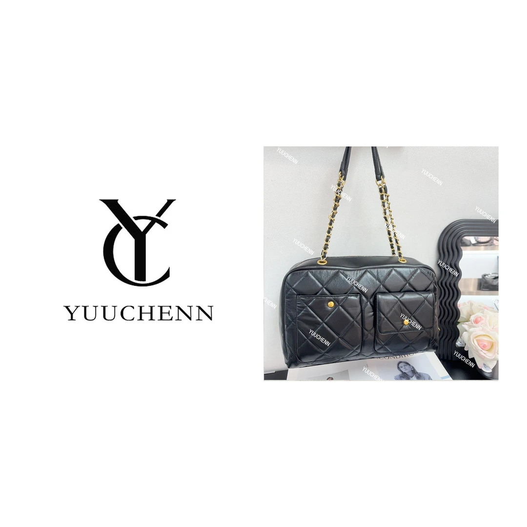 YUUCHENN/34cm原创设计高定真皮包 HH4236