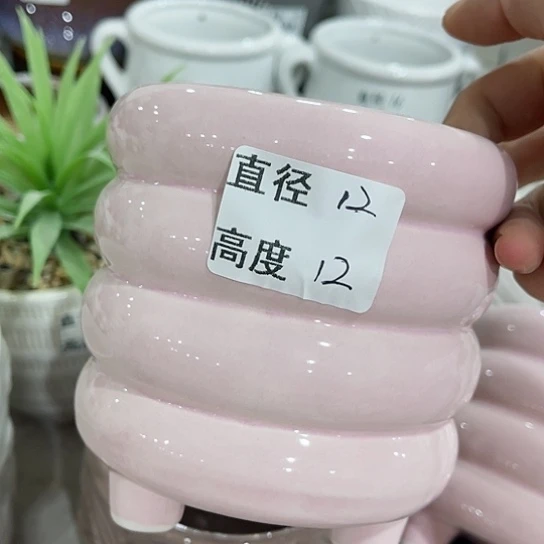 多肉绿植陶瓷花盆9.9包邮，有孔
