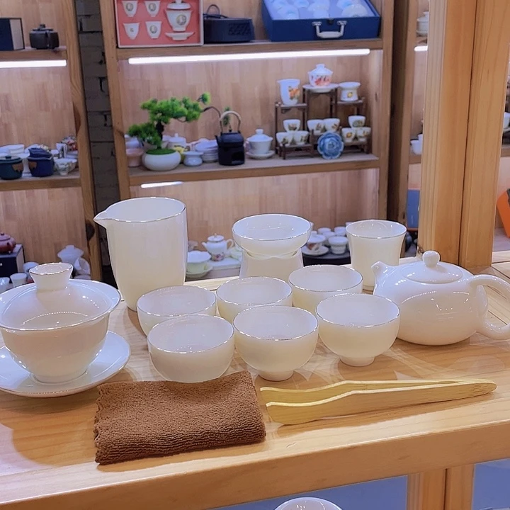 纯白羊脂玉套装套装