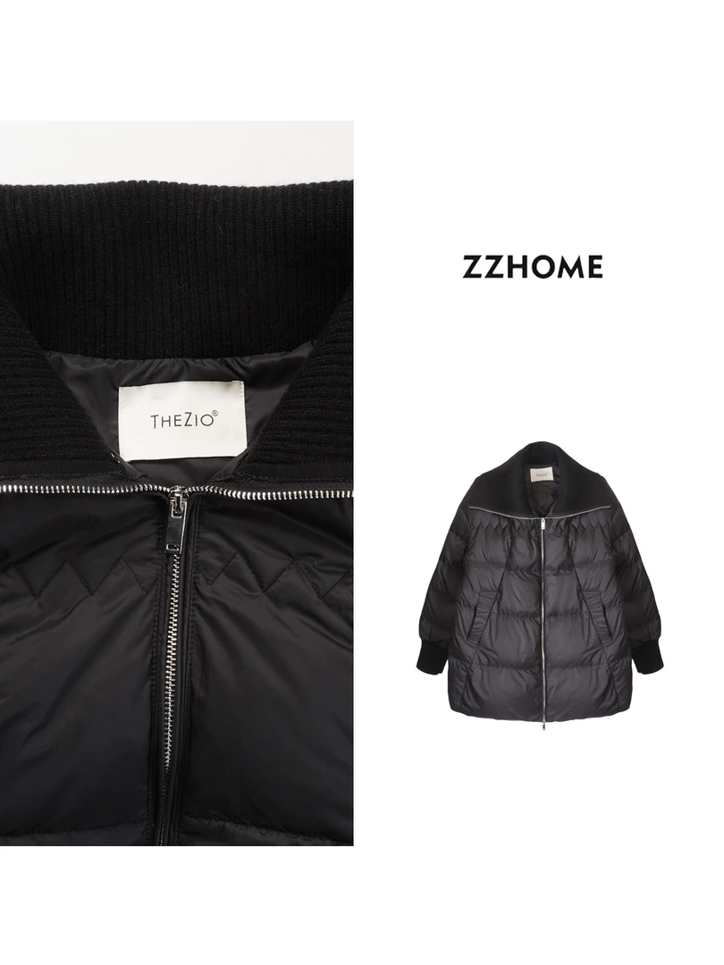 ZOZO HOME ｜双向锁温拼接精织鹅绒一手长外套q172139p