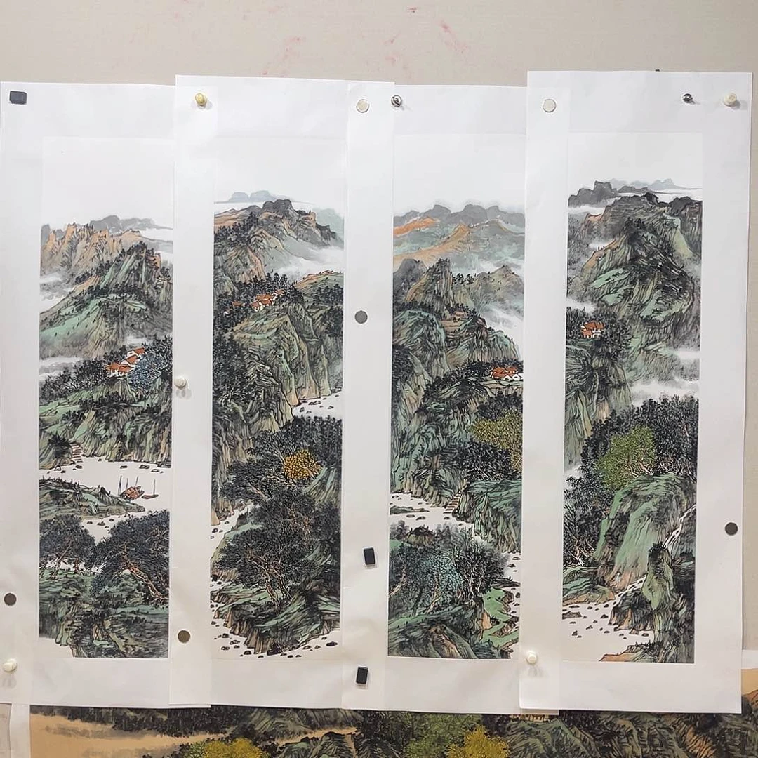 “****”姜奇老师山水作品