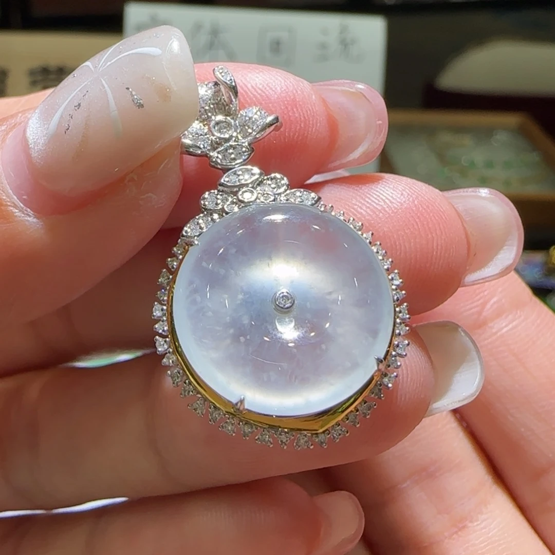 【闪购商品】翡翠颈饰18K金镶嵌缅甸