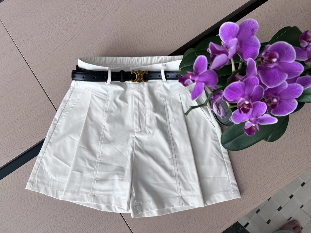 4分裤天丝亚麻夏季通勤高腰短裤天丝亚麻后妈短裤3168