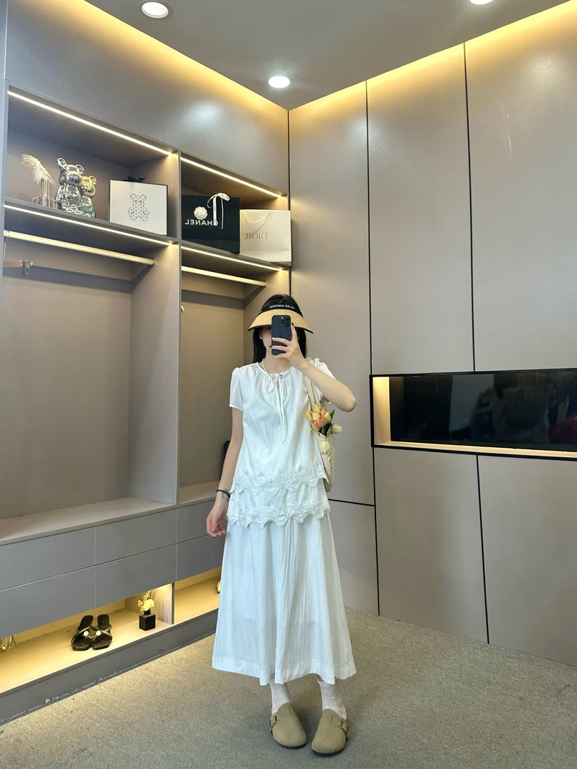 【清！】孕妇装夏季甜美气质连衣裙时尚显瘦气质两件套连衣裙