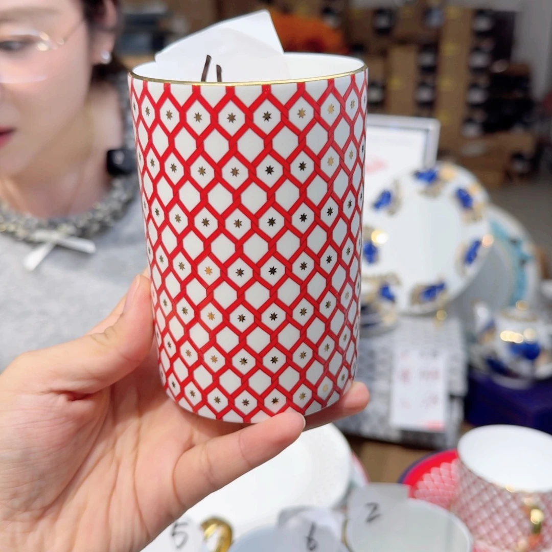 榴***莲骨瓷马克杯370ml一个外贸骨瓷