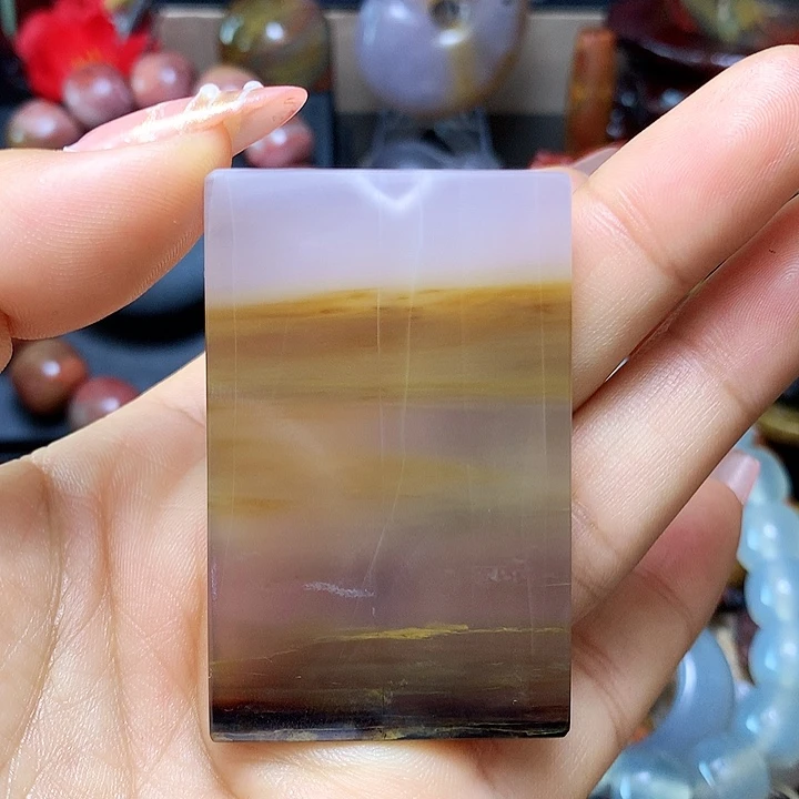 硅化玉未镶嵌吊坠(不含链)无事牌