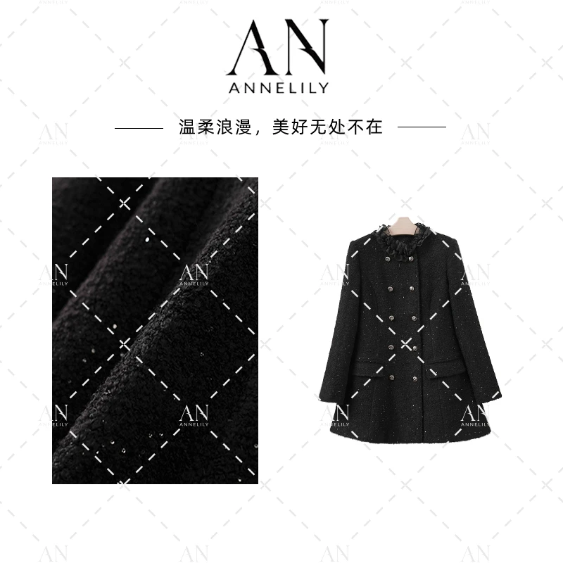 ANNELILY安琪琪【】冬季新款时尚休闲百搭羽绒外套AW2510105