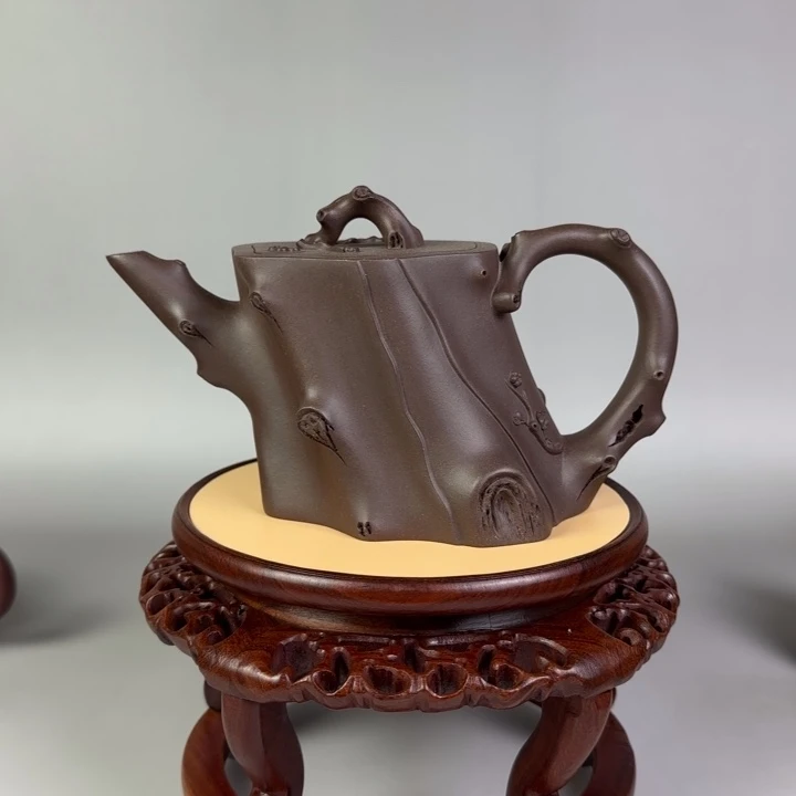 小***人茶壶紫泥梅桩400 cc左右全手工制作