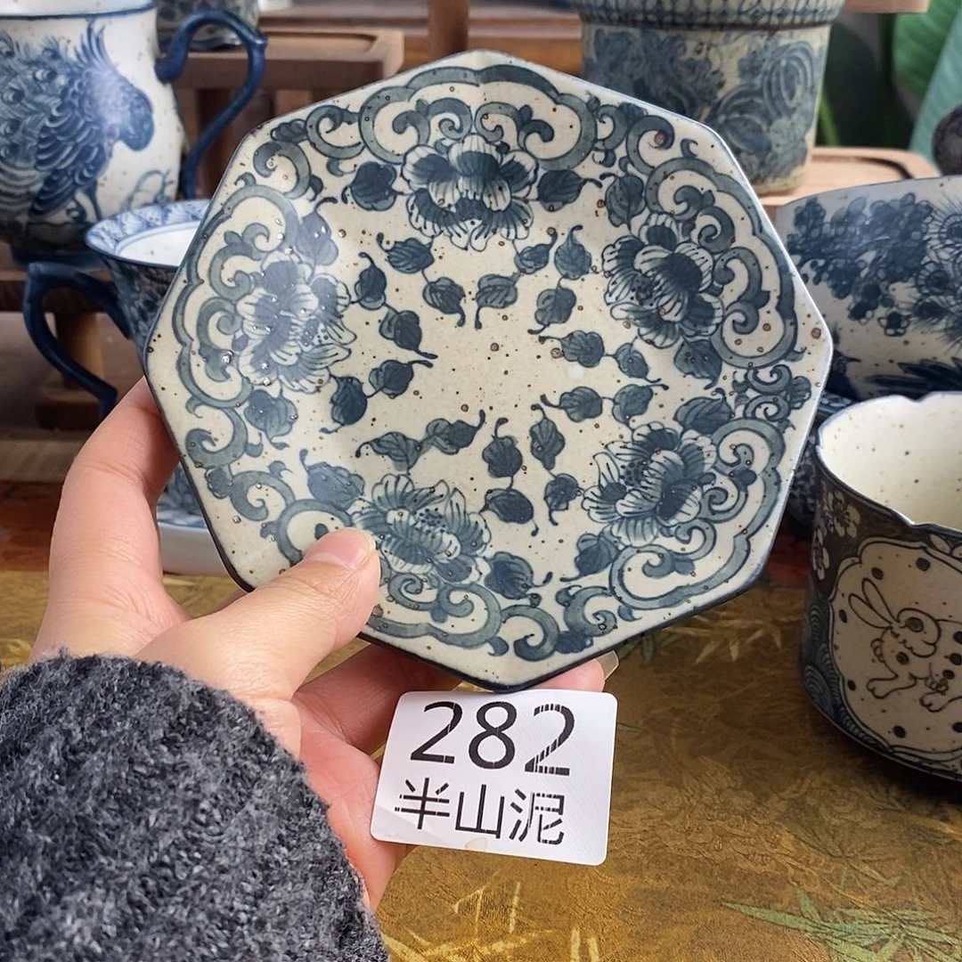 陶手工手绘青花高温陶瓷