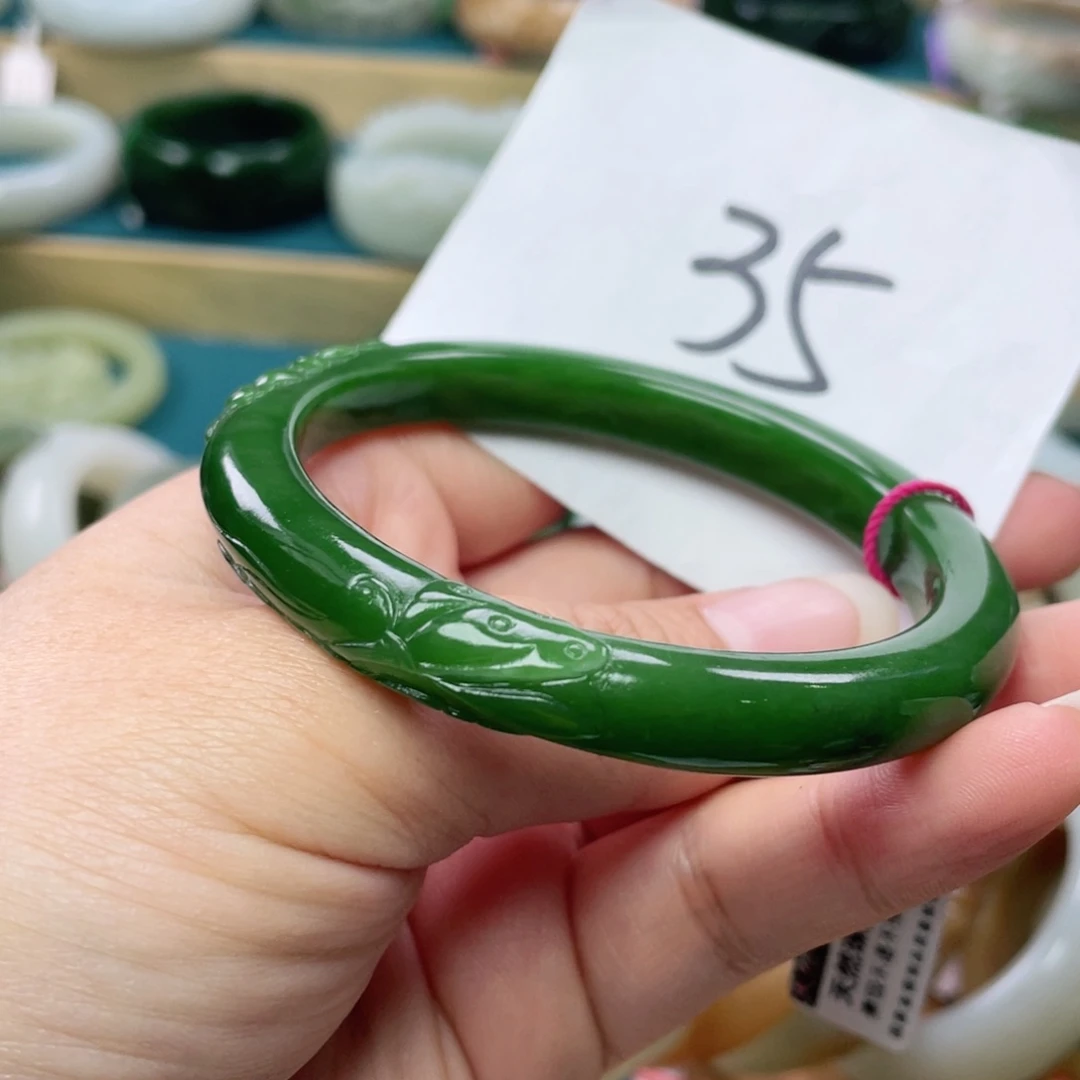 未镶嵌手镯和田玉圈口59+