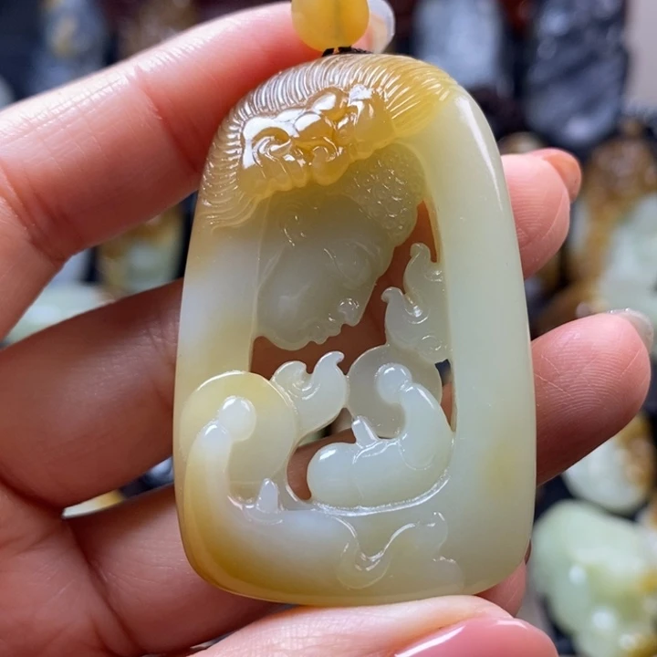 和田玉未镶嵌挂件