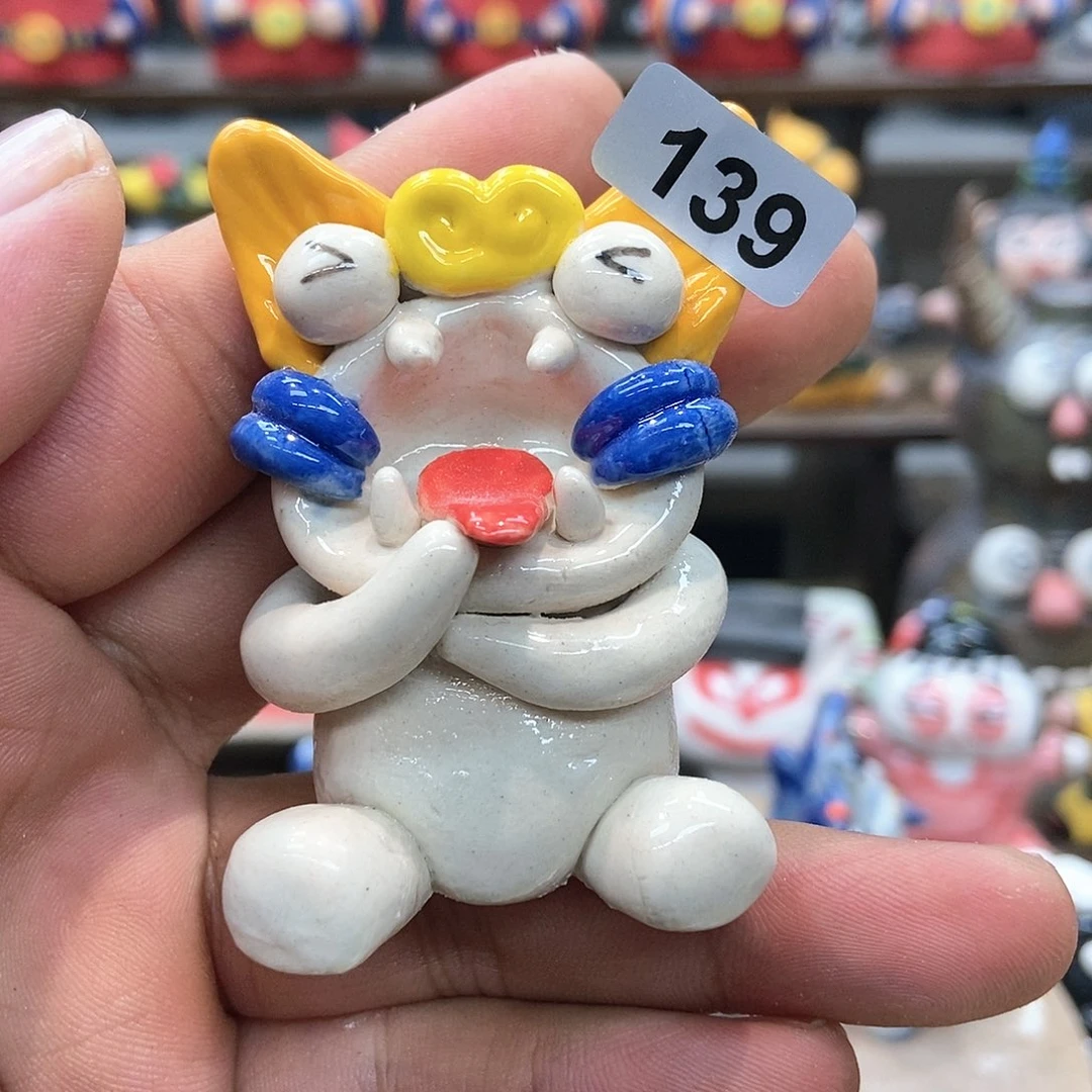 摆件直播间手工抽象陶瓷摆件139
