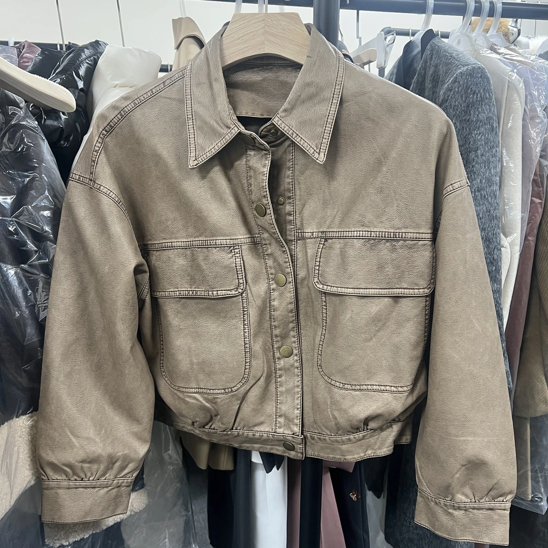 时尚百搭短款休闲复古潮流新款外套JL8009