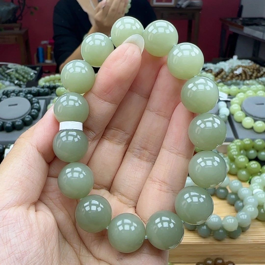 和田玉未镶嵌手链