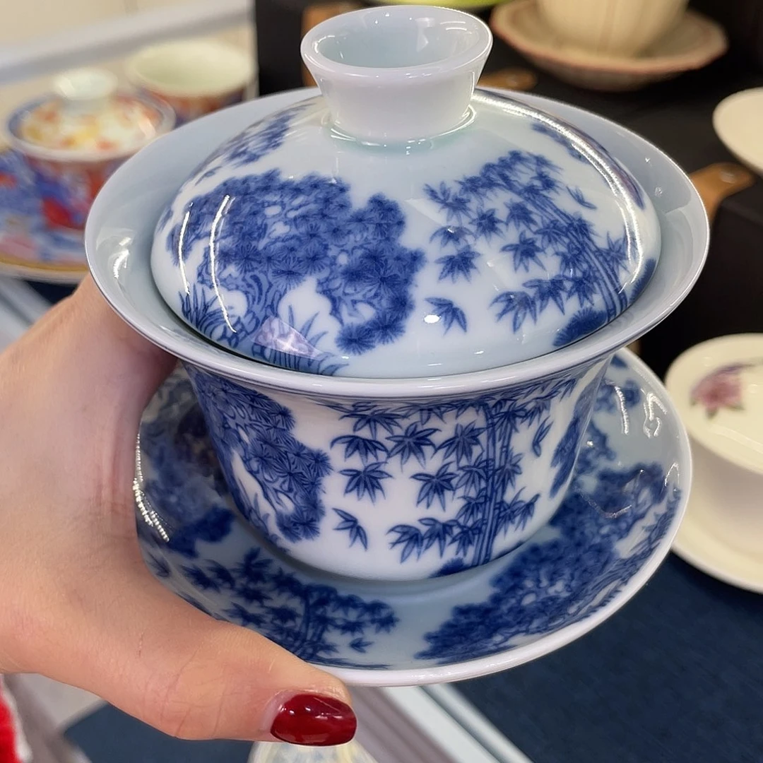 陶景德陶瓷盖碗茶具