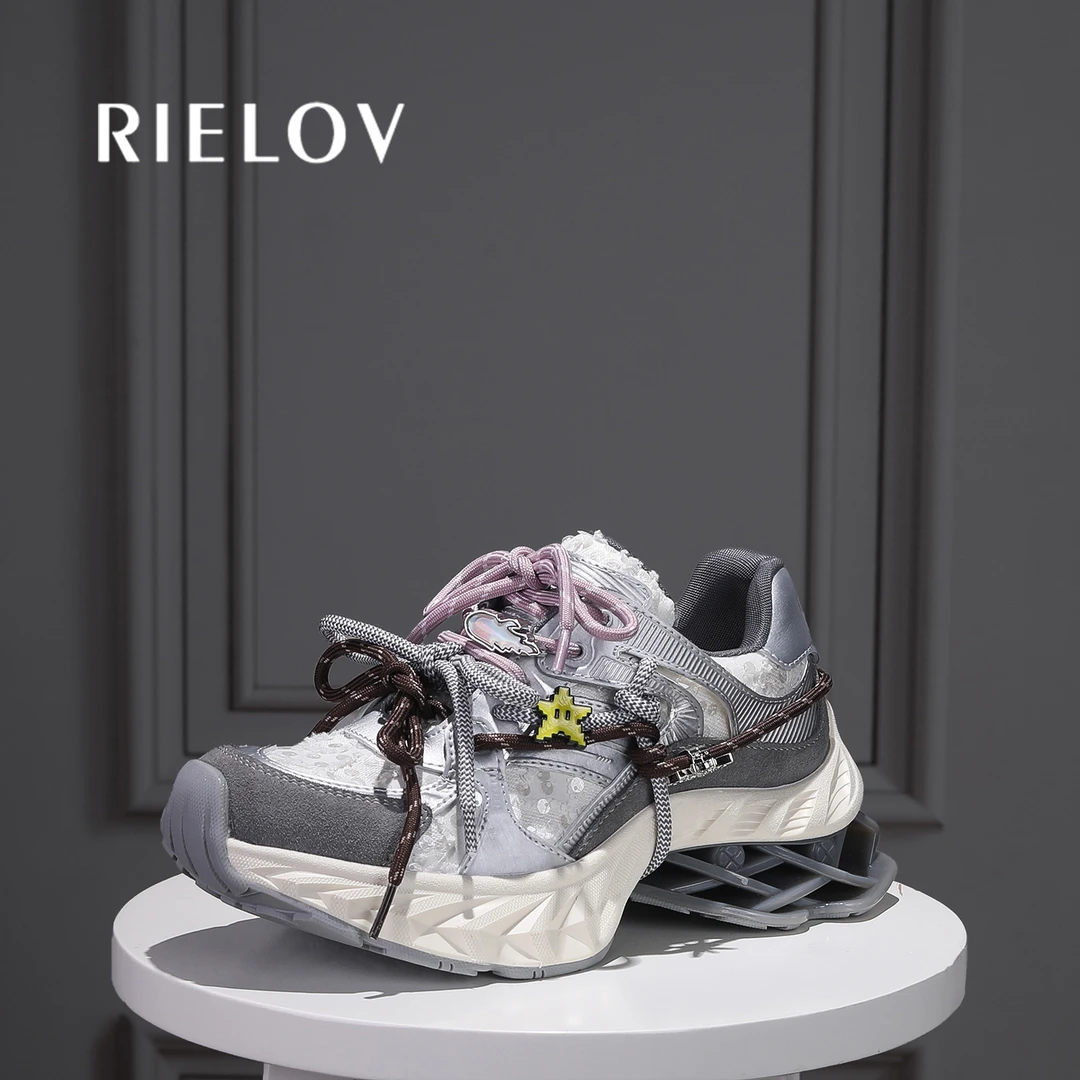 【RIELOV●星落】增高6cm时尚潮流百搭女士休闲鞋2113-2