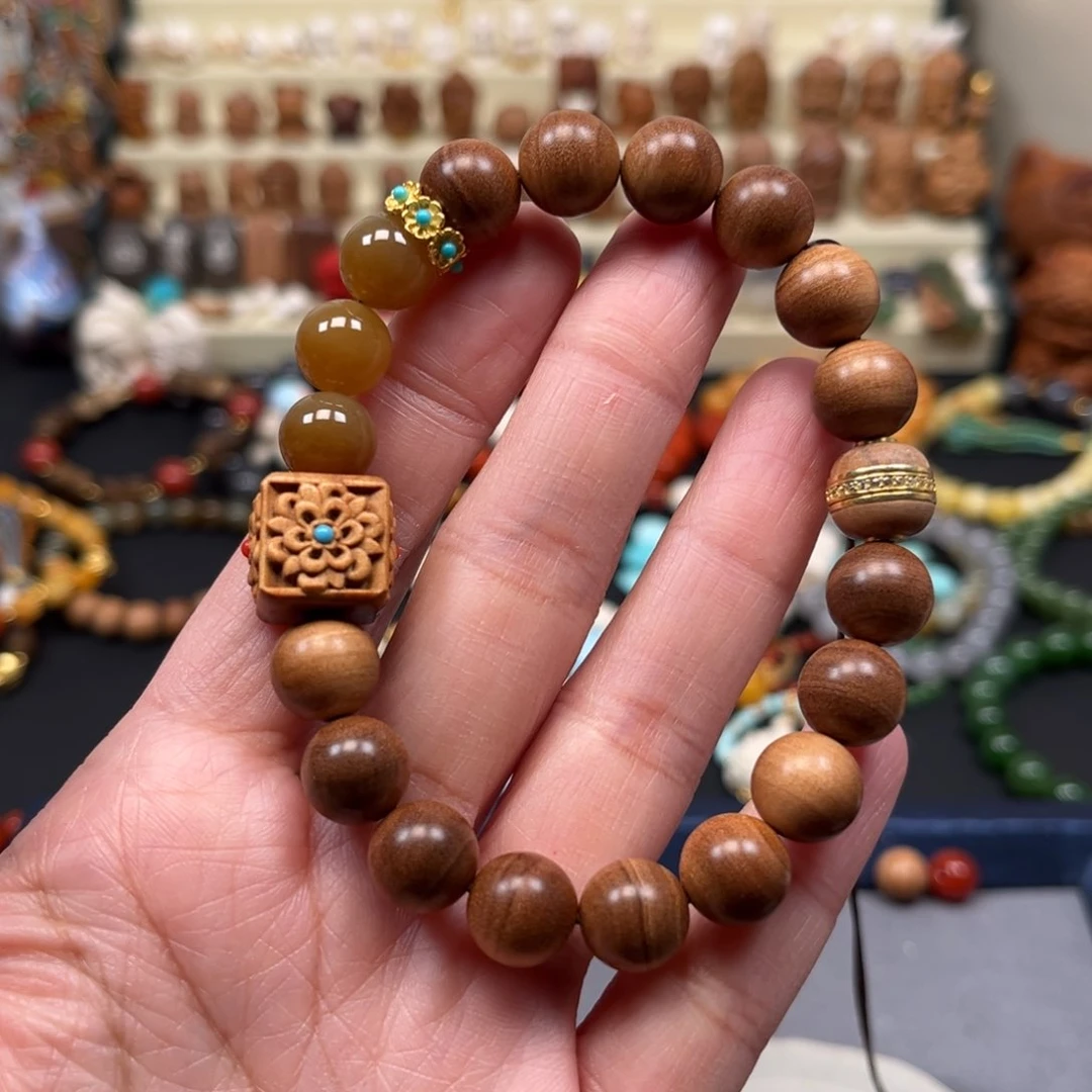 檀香木手串/手链幼****^单圈手串