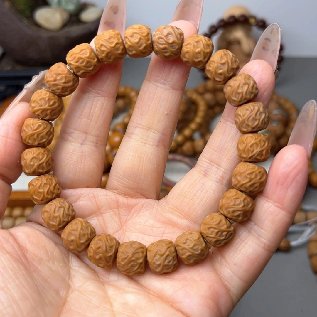 核桃手串/手链返油虎须龙纹