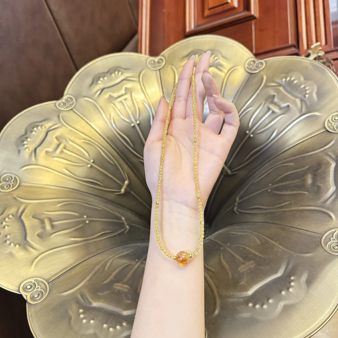 YYSZ09*杏花雨项链