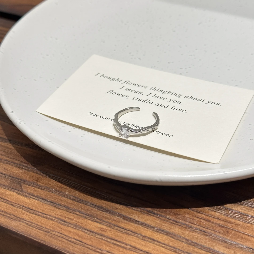 铜合金戒指 Al6224铜合金不规则设计高级感小众风潮流女戒