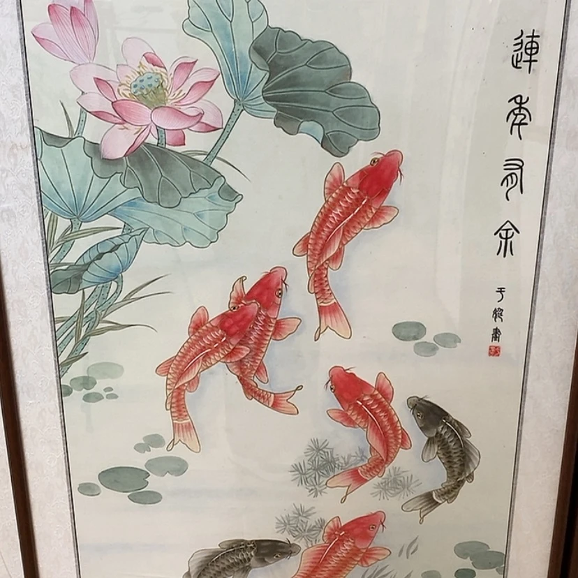 【闪购商品】国画手绘国画工笔带框122.65