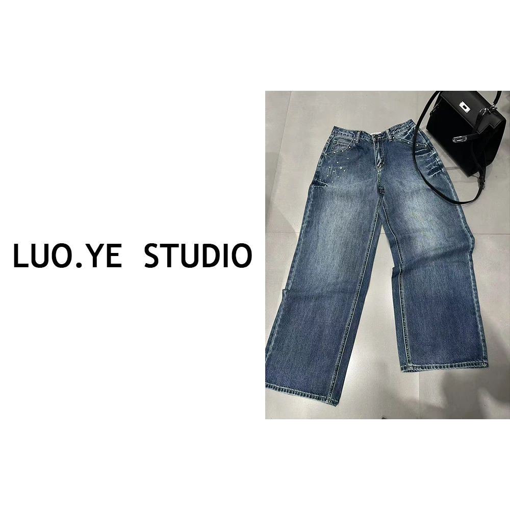 罗爷 · 【郁金香诗篇】2025春夏水洗牛仔裤美式复古宽松显瘦百搭