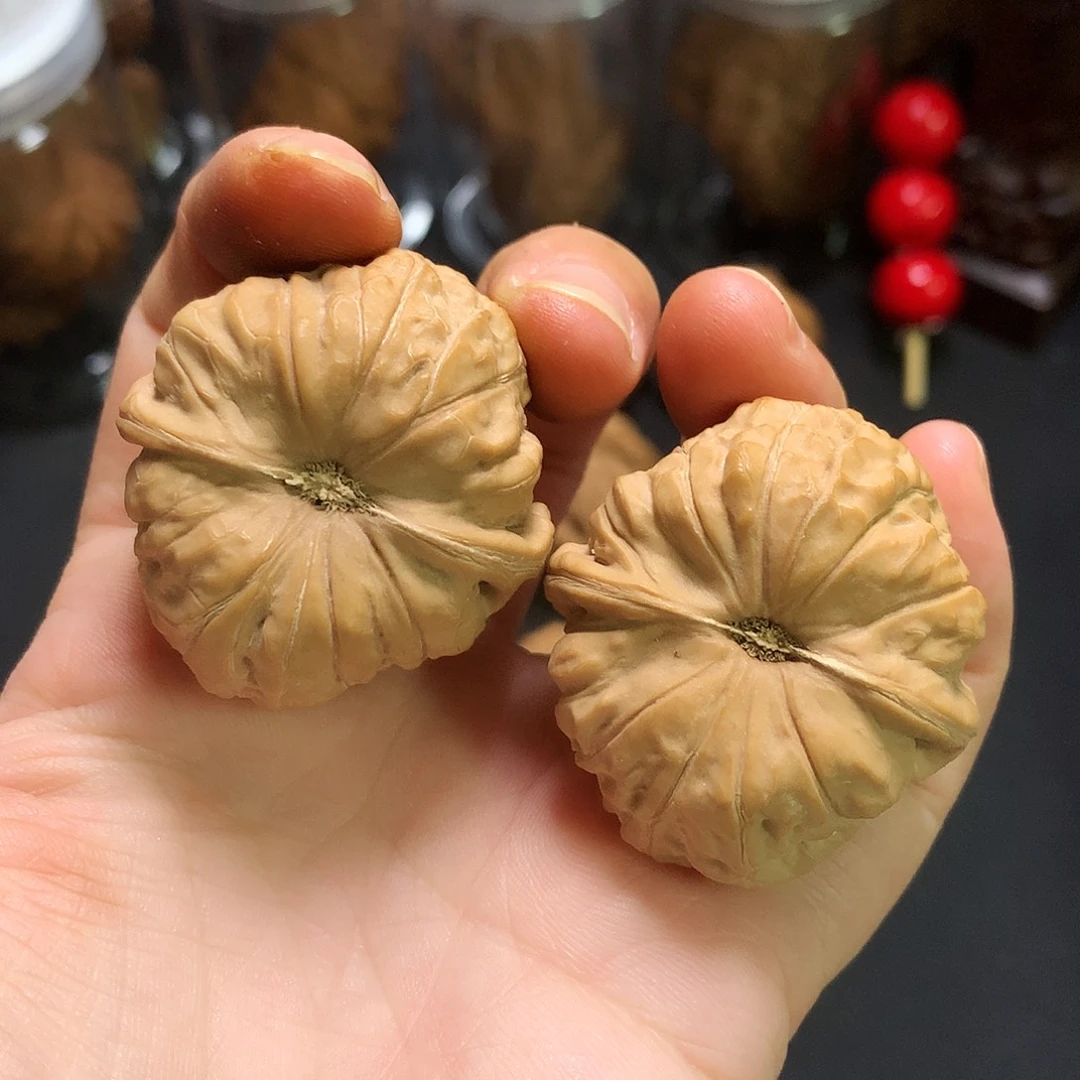 文玩核桃把件南瓜手捻