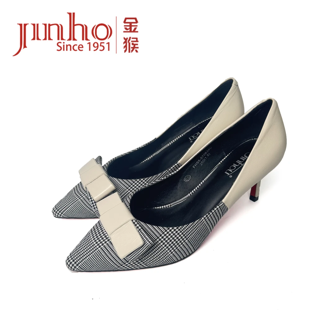 Jinho/金猴【微瑕，介意勿拍】中跟浅口软底女士单鞋570638C