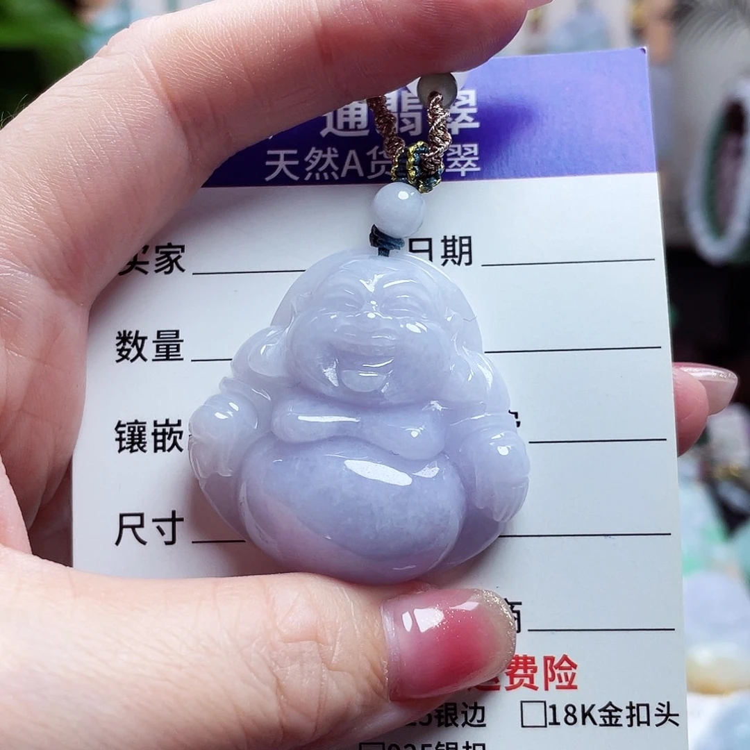 翡翠未镶嵌颈饰佛公11