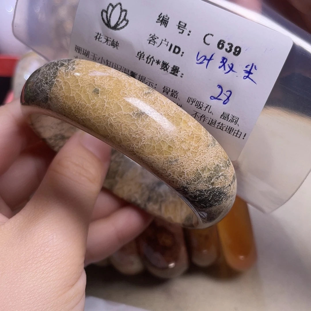 叶***尘硅化玉未镶嵌手镯