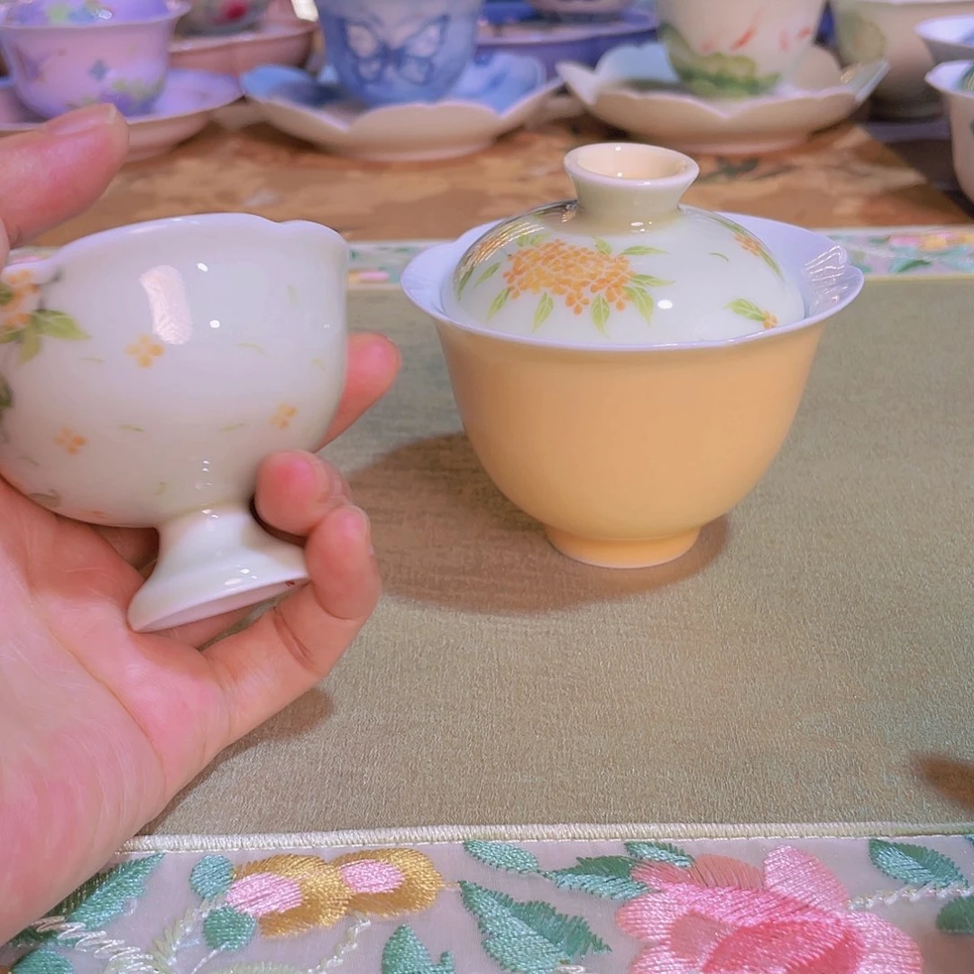 【闪购商品】万**茶哈哈哈哈念露花口杯