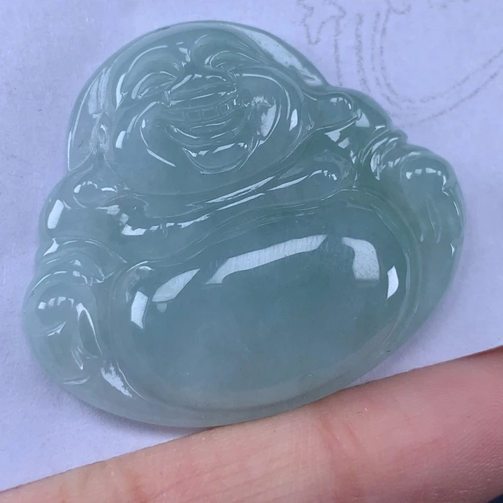 颈饰未镶嵌翡翠佛公吊坠