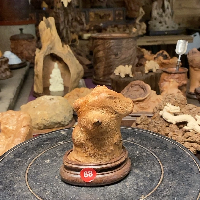 【闪购商品】68号荔枝木香炉工艺