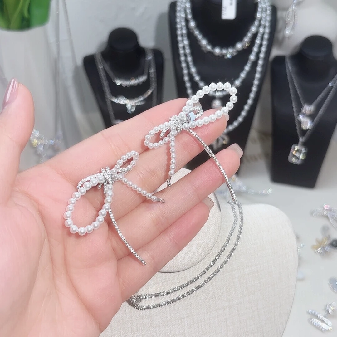 纯铜花岗石纯铜锡合金蝴蝶结耳钉